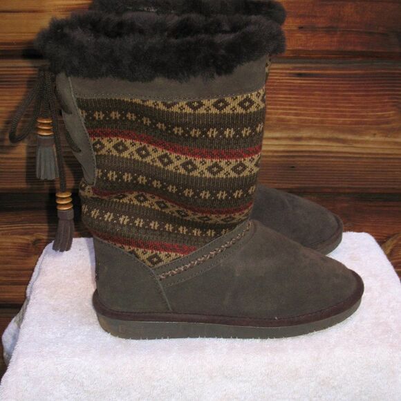Bearpaw Chocolate Brown Boots - Picture 1 of 6